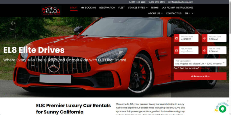 EL8 Luxury Car Rental Los Angeles CA 1 768x384